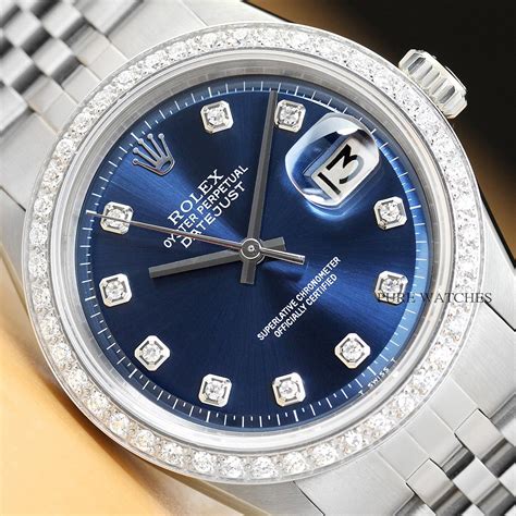 rolex datejust blue dial price.